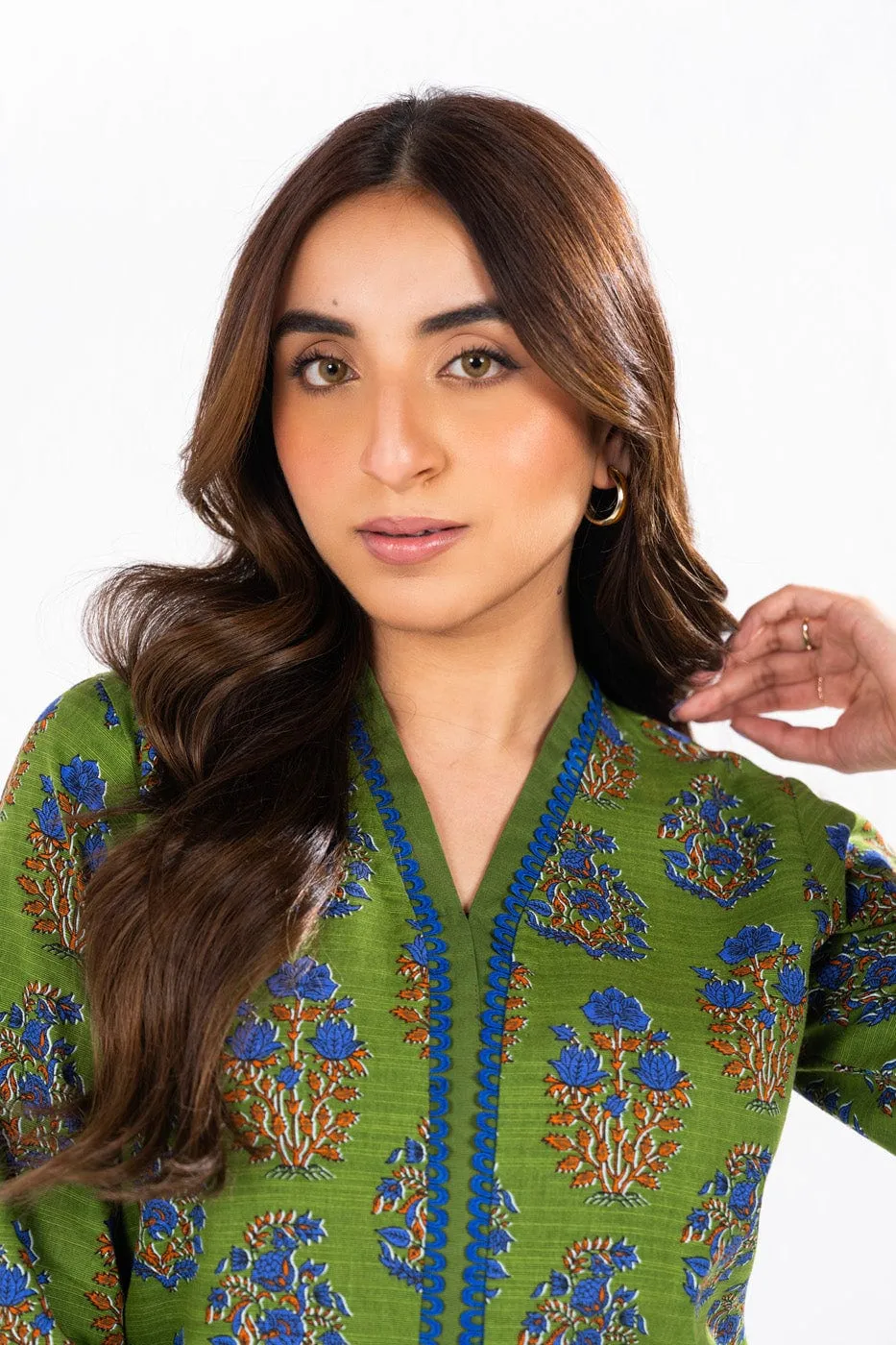 1 Pc Printed Khaddar Shirt 